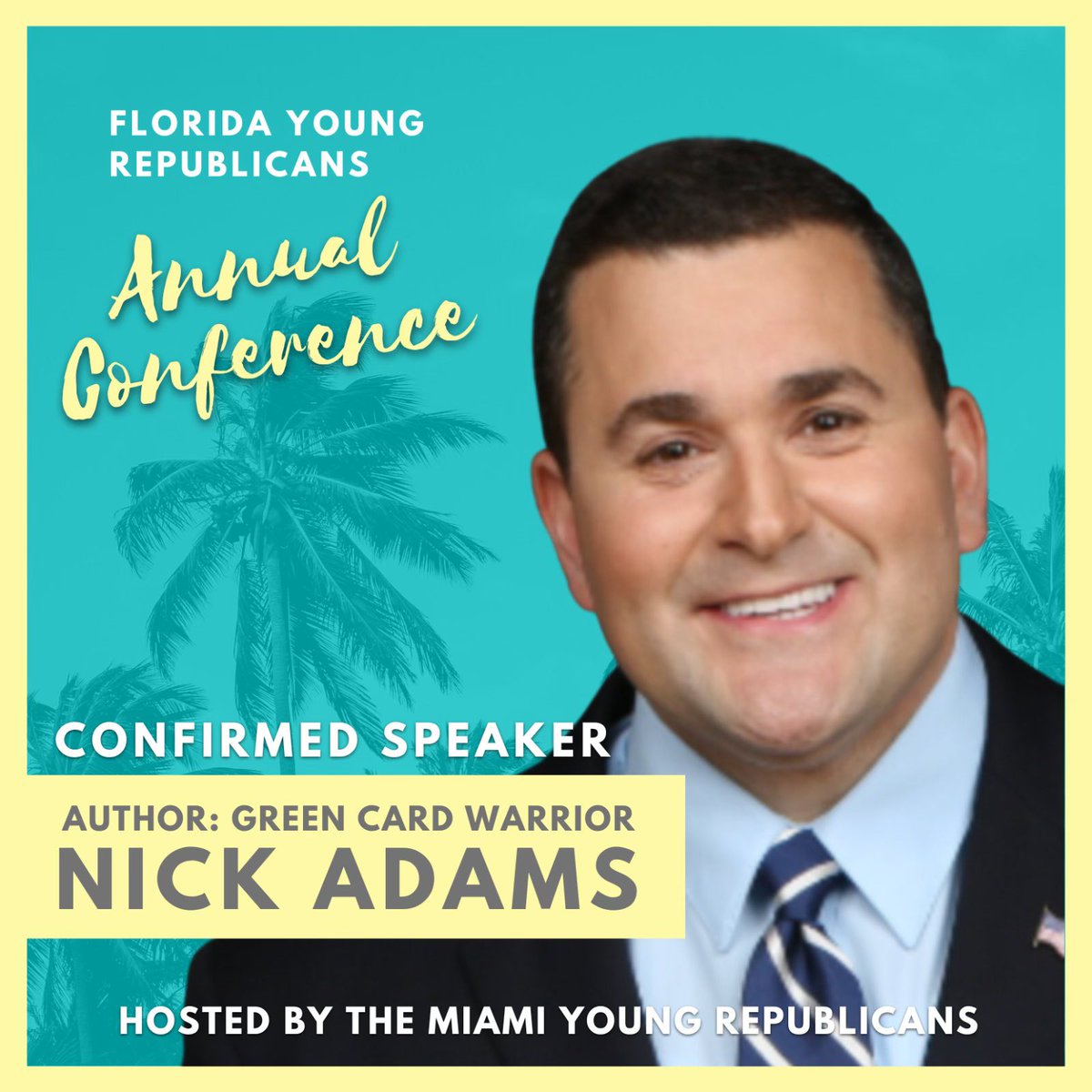 NickAdamsinUSA's tweet photo. See you there tomorrow night - in Miami! Looking forward to it! https://t.co/tlRDrTFcs2