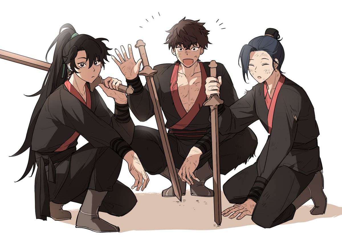 같은반 친구들 재질.. 수련하다가 잠깐 쉴때 옹기종기 모여있을거같고 그래