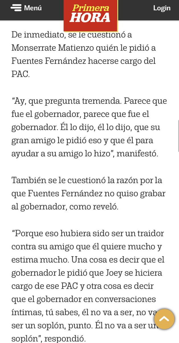 josebernardo_pr's tweet image. 🚨El abogado de Joseph Fuentes confirma diáfanamente en esta nota que el Gobernador peticionó y coordinó con Fuentes el SuperPac que le hizo campaña. Si no fuera por tantas noticias que compiten actualmente en PR, esto sería noticia de primera plana 🚨