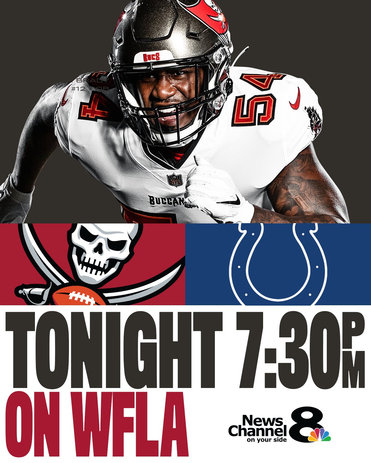 what channel are the tampa bay buccaneers on tonight