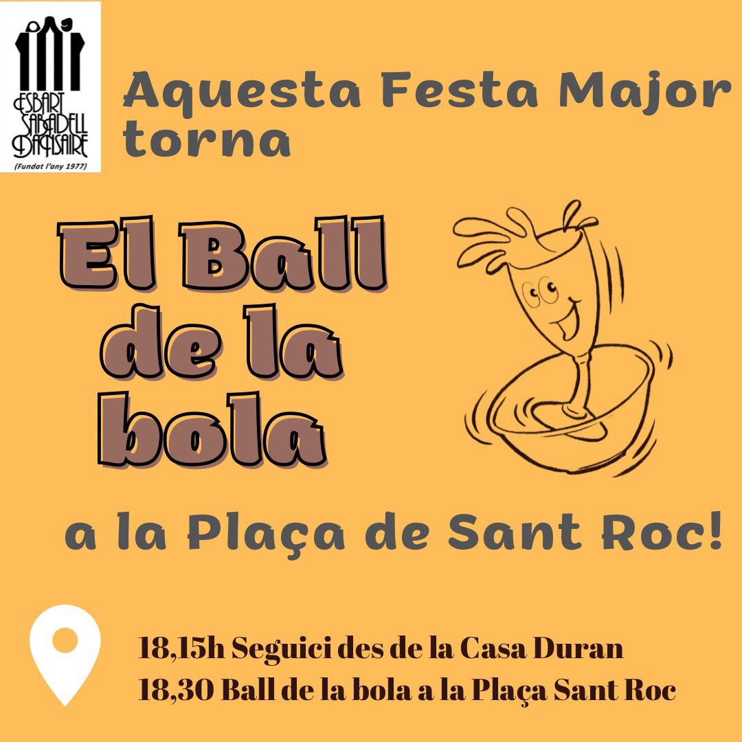 Torna el #balldelabola a la plaça de Sant Roc #Sabadell