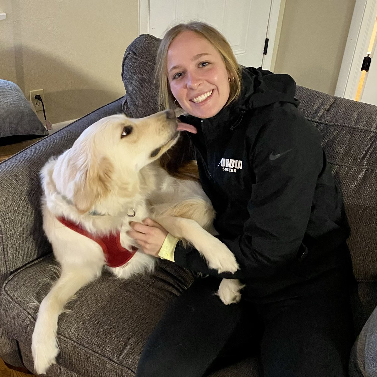 PurdueSoccer's tweet image. From our pups to yours, Happy National Dog Day! 🐶

In honor of our furry friends, bring your dogs to Folk Field on Sunday at 1pm for Pooches at the Pitch! 

#BoilerUp 🚂⚽️ #NationalDogDay