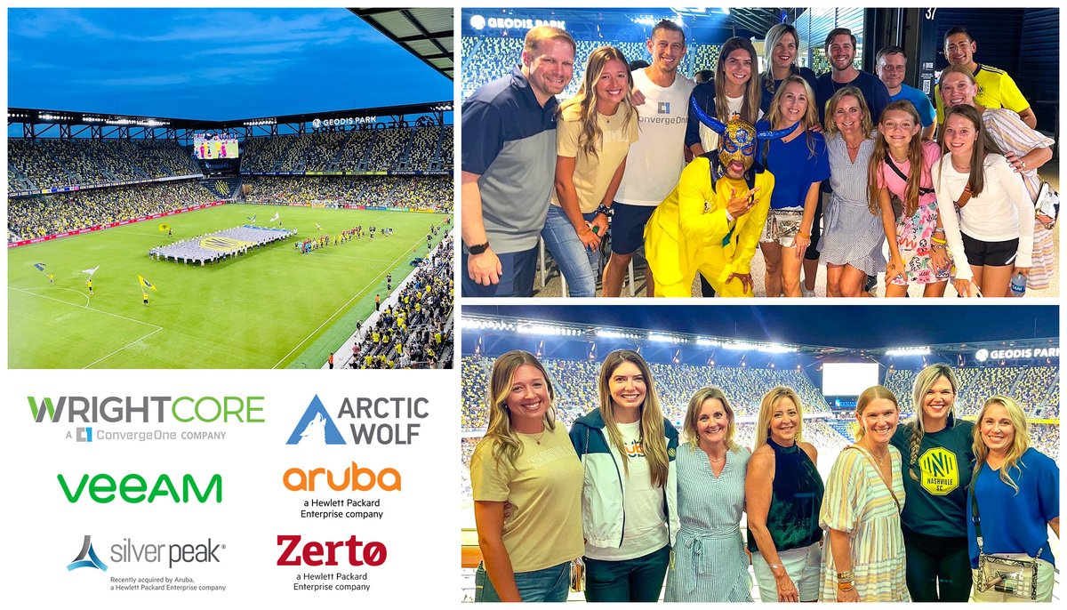 wrightcoreinc's tweet photo. Perfect #IT Matchup = @wrightcoreinc @AWNetworks @ArubaNetworks @SilverPeak @Veeam @Zerto at @GEODISPark as we cheered on the @NashvilleSC to a 4-0 Victory! #MakeITWright #EveryoneN https://t.co/2PgPzw9G94