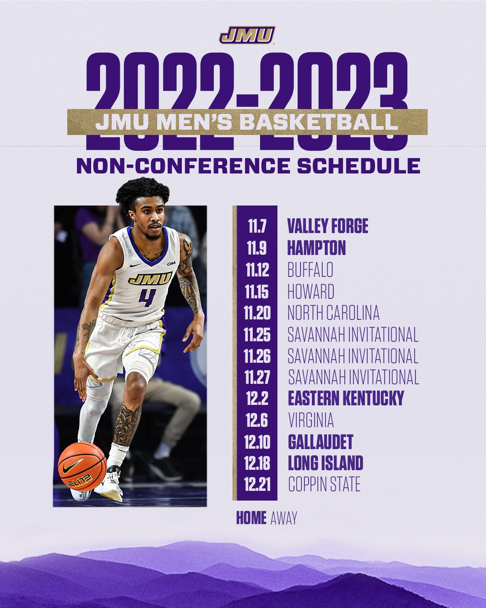 JMUMBasketball's tweet photo. All in one spot for you ⬇️

Time to grab your tickets!

📰 | https://t.co/ugD9thvDDC
📅 | https://t.co/deEONjZONU
🎟️ | https://t.co/EMtqmQq8ge

#GoDukes https://t.co/iyq0PyGVQ1