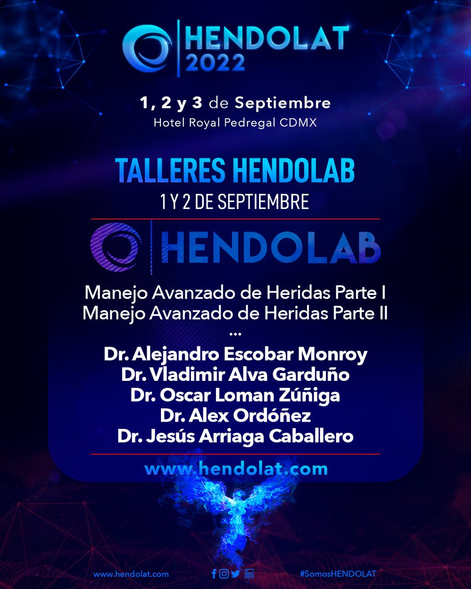 hendolat's tweet photo. 𝗣𝗥𝗢𝗚𝗥𝗔𝗠𝗔 𝗔𝗖𝗔𝗗É𝗠𝗜𝗖𝗢 -𝗛𝗘𝗡𝗗𝗢𝗟𝗔𝗕
𝗖𝗼𝗻𝗴𝗿𝗲𝘀𝗼 𝗔𝗻𝘂𝗮𝗹 #hendolat2022
💫 Formato híbrido / Traducción Simultánea
Link de registro 👉 https://t.co/R5DuFFB9qM
#somoshendolat
#pasionhendolat
#ProgramaAcademico
#hendolab
#SaveTheDate https://t.co/MNoNcchTl7