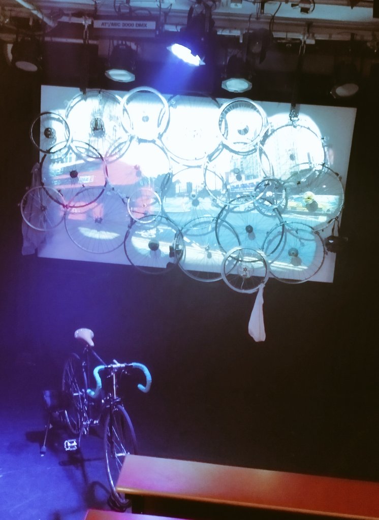 Congrats @lilaclements on writing the incrediblely thought-provoking <a href="/LookNoHandsPlay/">Look, No Hands</a>, currently playing <a href="/Summerhallery/">Summerhall</a>!

I felt myself wounded by the script's sharpness, and the beauty of Anna Ryder's Direction allows Lila to use a bicycle with a slick, multipurpose effect! 🚴‍♀️👏