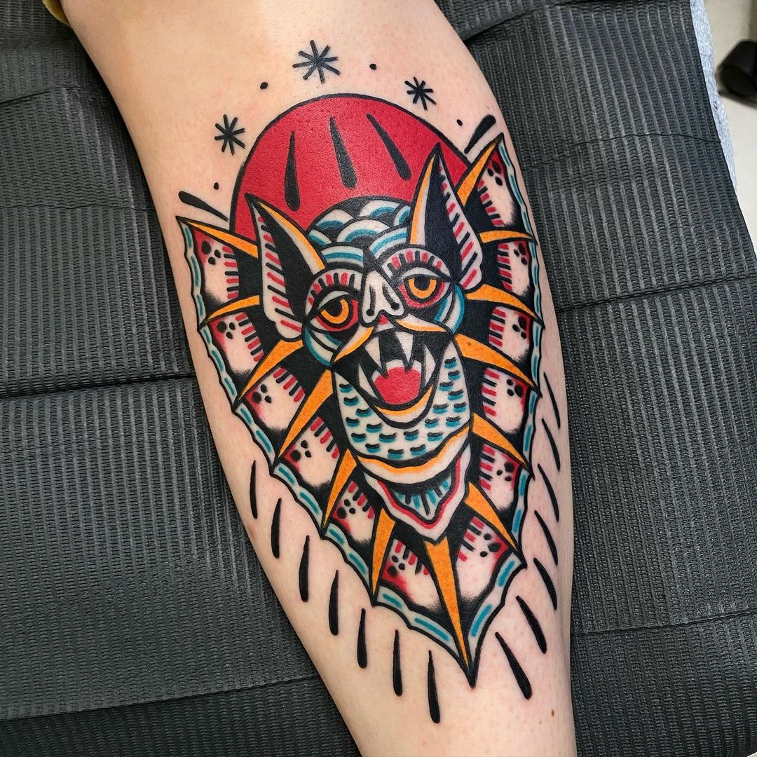 Discover 75+ bat knee tattoo best in.eteachers