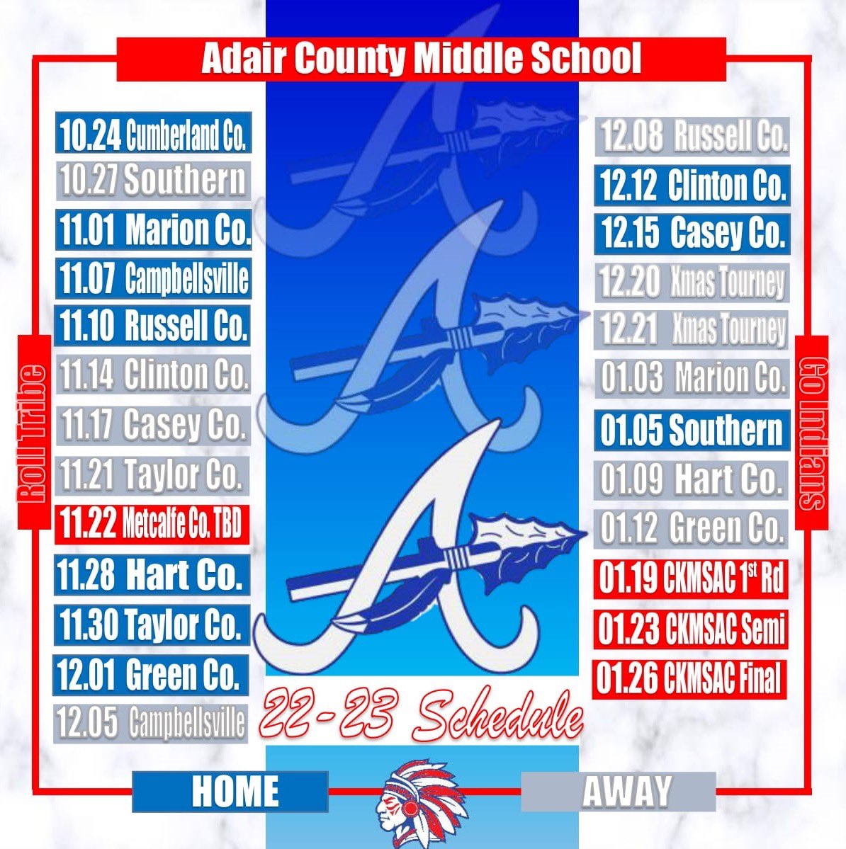 AdairCoBball's tweet photo. Adair County Middle School Basketball schedule is now released as the season tips off in less than two months for what is for sure to be an exciting season for all three grade level teams. 

*** Schedule subject to change @athletics_adair @Arcountyline https://t.co/NE41NdFcv7