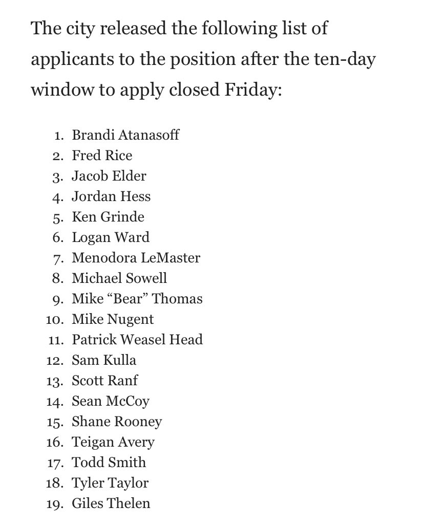 izzymilk's tweet photo. babe wake up missoula mayor applicant pool just dropped https://t.co/K9DmQkwSU0