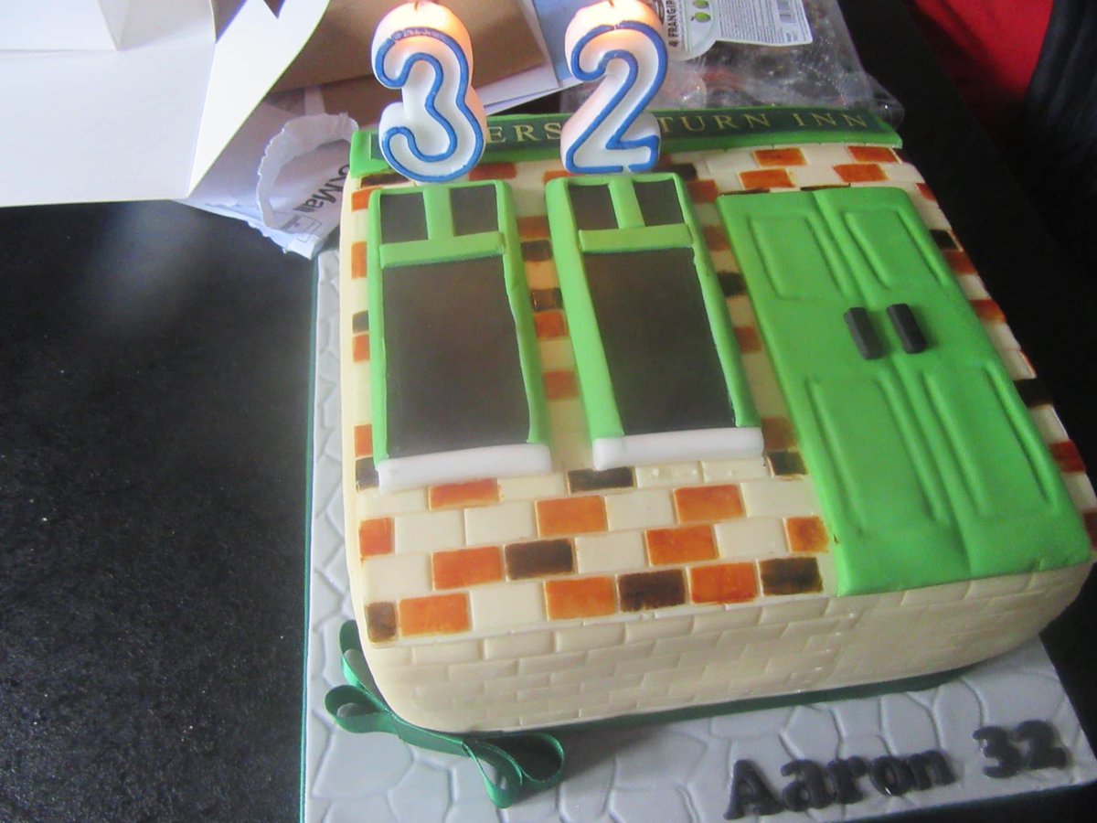 CorrieUncovered's tweet photo. Cake Anyone? 

It’s our Admin Aaron’s 32nd Birthday Today and he had a #Corrie Themed Cake 🥳 🎂 https://t.co/hGicbdDWDp