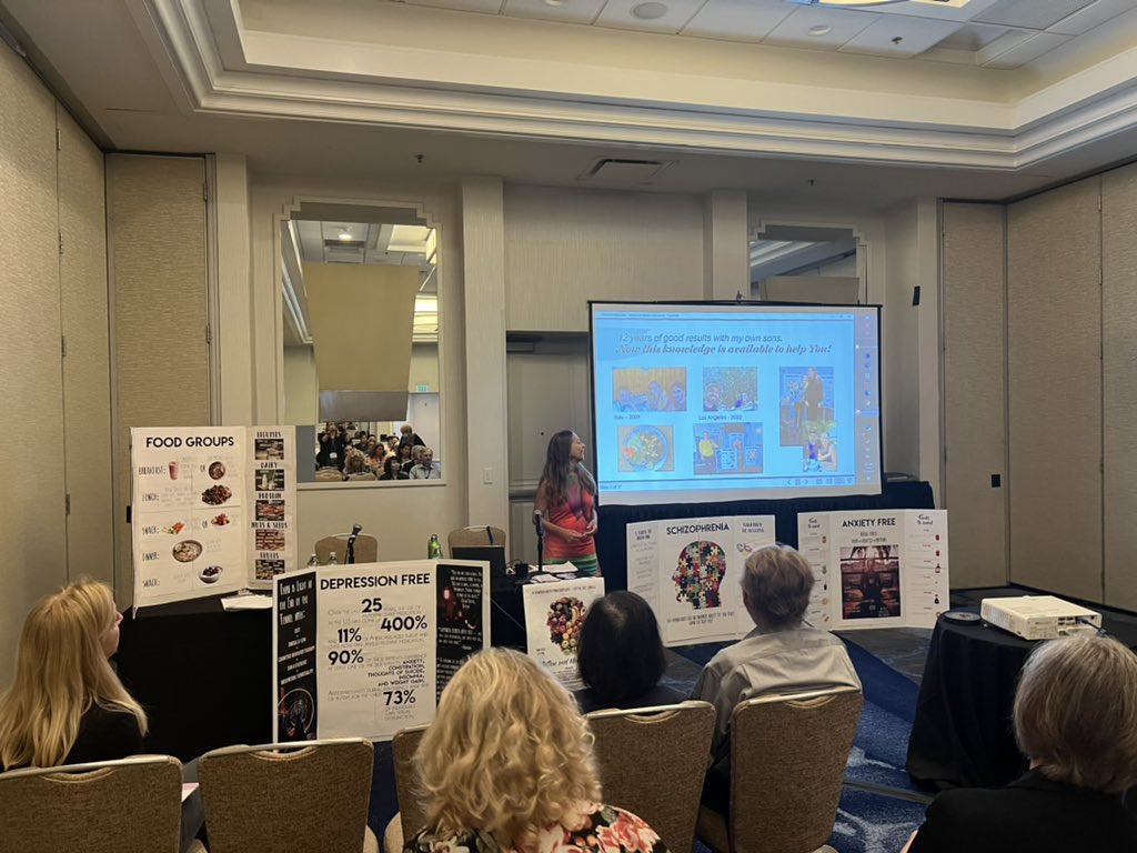 brescotthemet's tweet photo. NAMI CA Conference Anna Penido speaks on the importance at nutrition in mental health. Research shows how diet is at the root of illness. Foods that cause inflammation can be at the root of chronic illness #NAMICA #namiconca #NAMI @NAMIOC https://t.co/SAREgLefyj