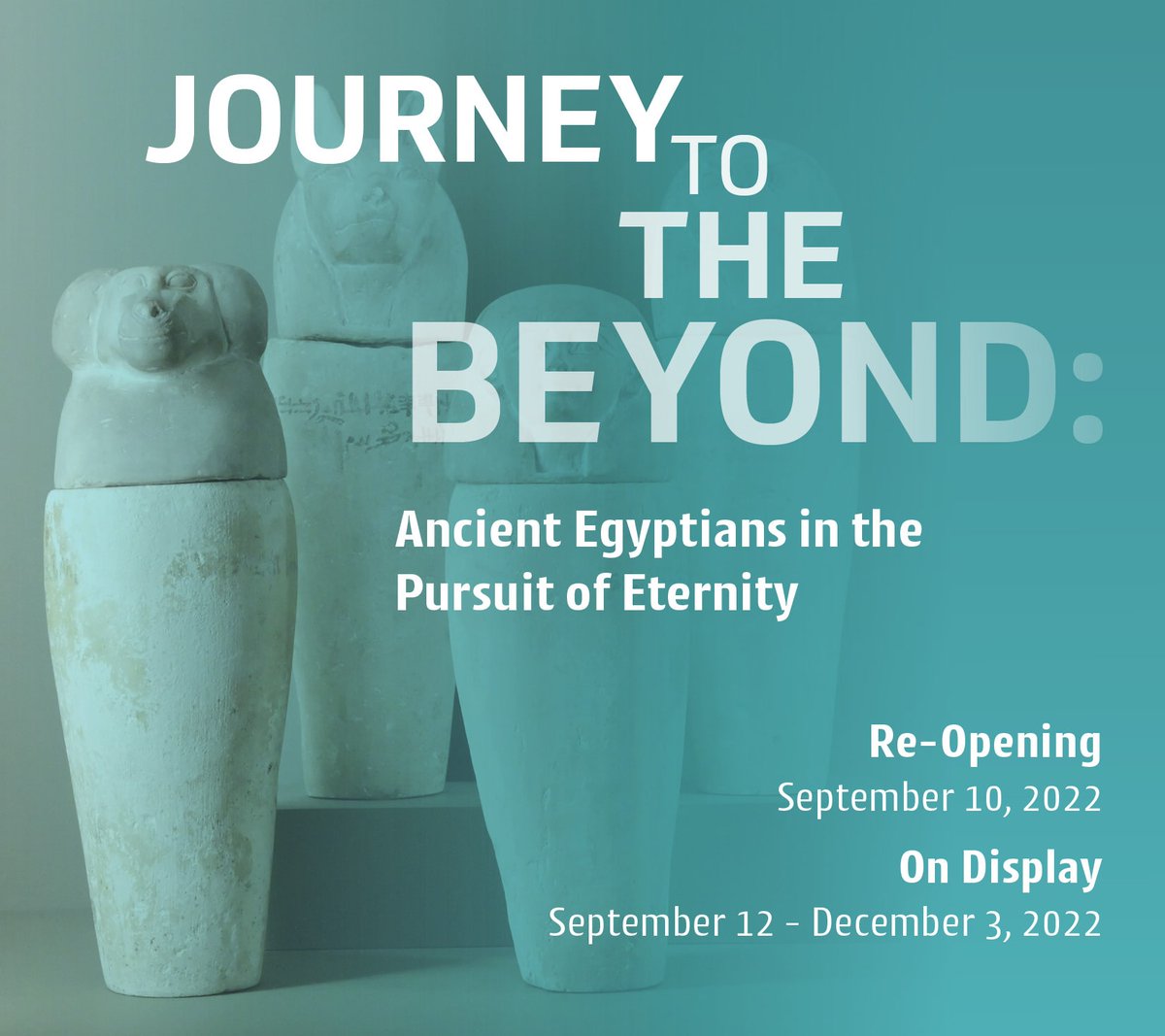 Reopening on Saturday, September 10th at 5 p.m. – 7 p.m. is “Journey to the Beyond”.which presents objects from RAFFMA’s permanent collection and on loan from Dr. Benson Harer.

RSVP for the event at bit.ly/RAFFMASEP10