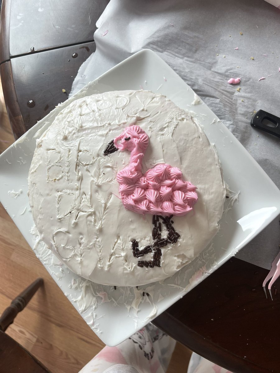 abookishbitch's tweet photo. It took me two hours to get this far so we must document for posterity. 🦩 https://t.co/i4ljJ6eujh