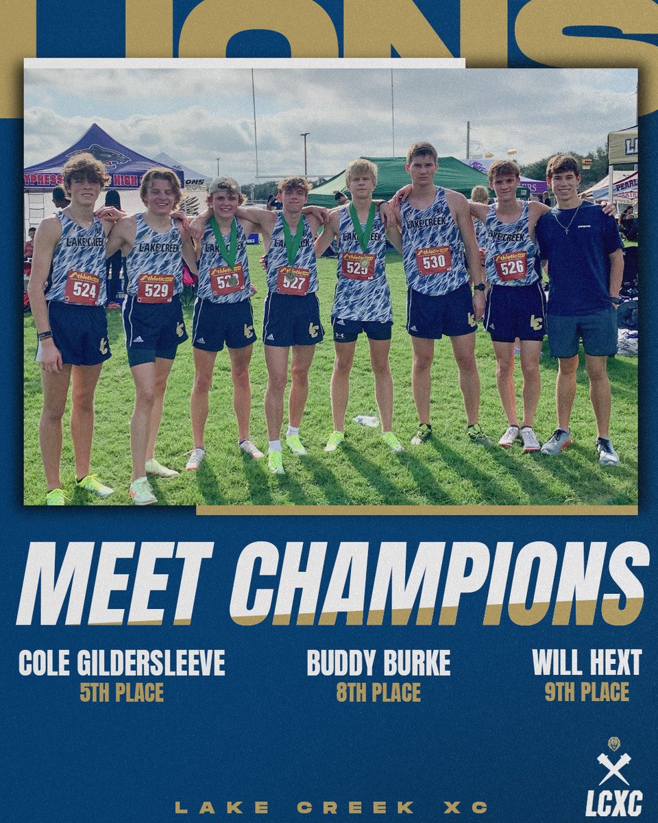 LET’S GO!!! 🦁🥇😤
#LCXC