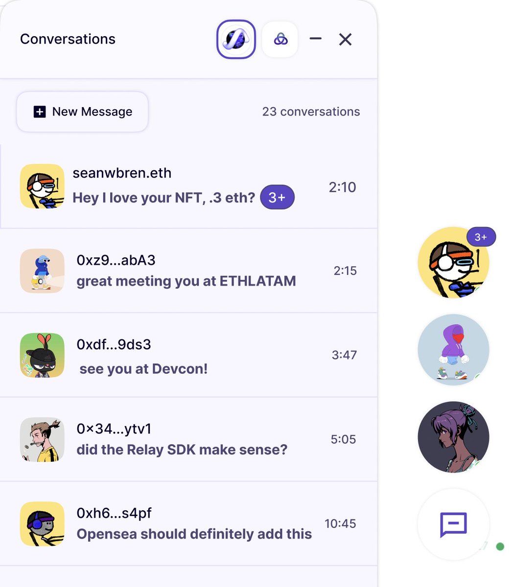 agentprotocol's tweet image. Who wants a site inbox for user-wallets to chat?
💬 Relay is an encrypted & easily-installed React component
✨Benefits for early community partners ➜ Calendly in bio