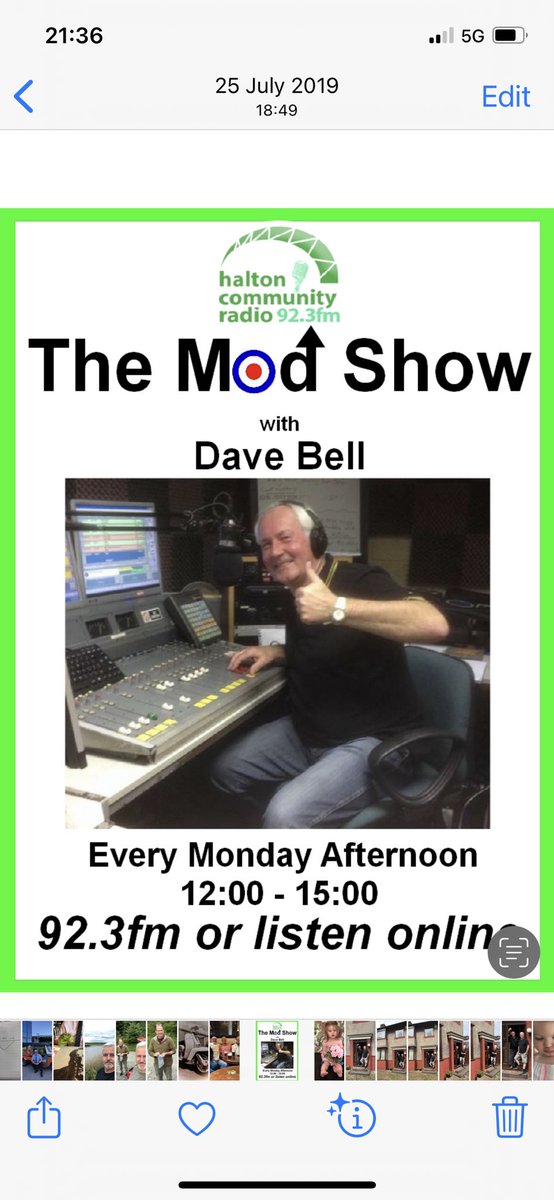 Join Dave Bell on the Mod Show this Bank Holiday Monday 12:00-15:00 Celebrating the very best of Northern Soul, Motown, Ska, Two Tone and Classic Mod over the past 9 years. HCR 92.3 fm or online.