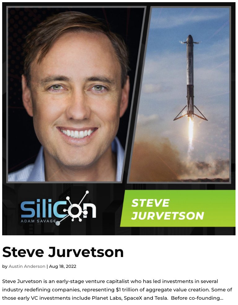 Comic Con + Silicon Valley = SiliCon

Future Ventures will be on stage Saturday at 2pm, and I am bringing  my 3D-printed supersonic rocket design, and a rock from Mars.

With Adam Savage and Jonathan Knowles: siliconsj.com