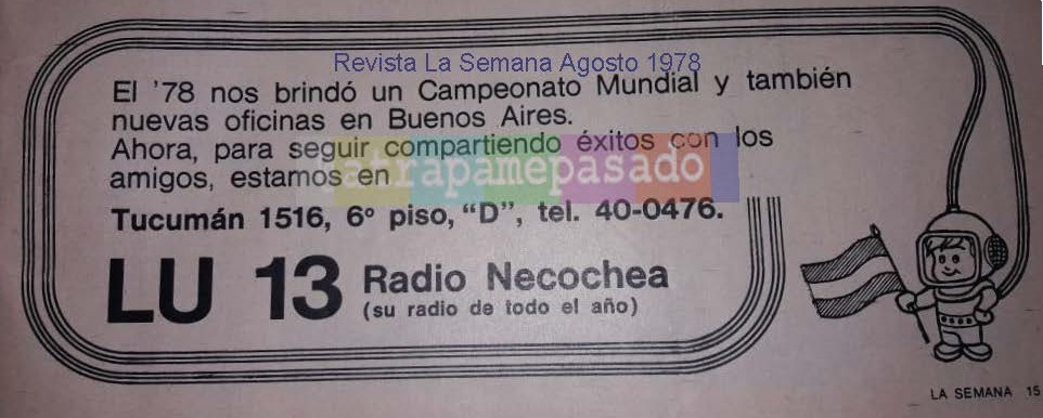 atrapamepasado's tweet photo. 🎙️🛣️Sigo 860km hasta #Necochea #En1978 con Revista #LaSemana que me lleva a escuchar LU13 en su frecuencia de 960kHz.
#RadiosDelPaís #102AñosDeRadio📻 https://t.co/IigHmWEPz1