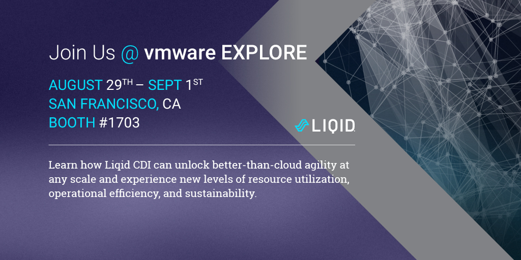 <a href="/VMwareExplore/">VMware Explore</a> is just a couple days away in SF. We are thrilled to have a presence and can't wait to see you on the show floor! Find us at Booth #1703 to hear what going #composable is all about. 
#WeAreLiqid #Liqid #VmwareExplore #CDI #HPC #AI #ML #DL #IT #datacenter
