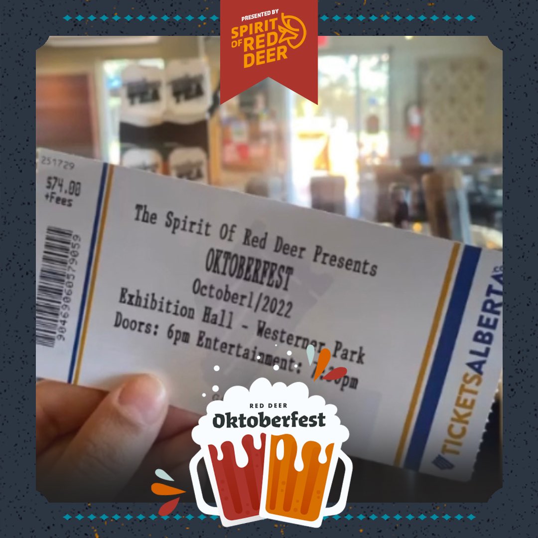 Grab your Oktoberfest tickets in-person from <a href="/TroubledMonk/">Troubled Monk</a> or online via <a href="/Tickets_Alberta/">Tickets Alberta</a> today! #reddeer #oktoberfest2022

🎟 ticketsalberta.com/event/oktoberf…