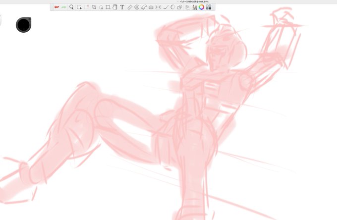 人体を描く時ガンダムでアタリを取ると描きやすいですよと、時々訴えています。 