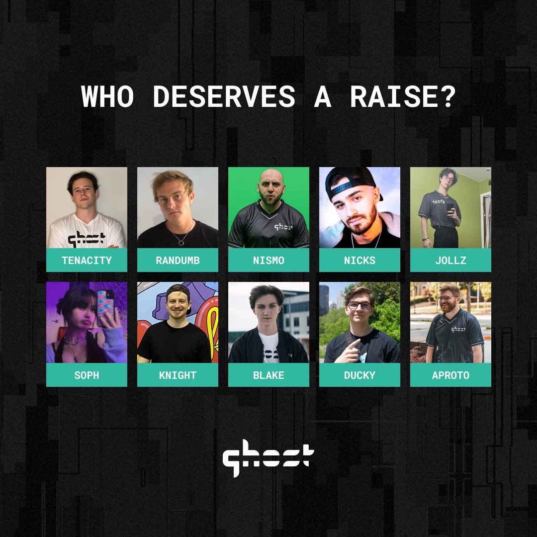 GhostGaming's tweet image. The Ghost member tagged the most gets $1k 👇💰