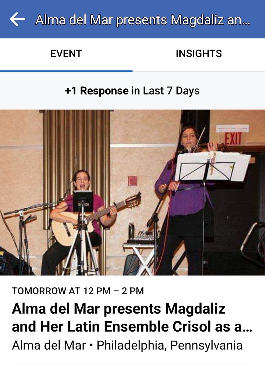 TrioCrisol's tweet photo. Alma del Mar (1007 S 9th St, Philadelphia, PA 19147) presents @TrioCrisol Magdaliz and Her Latin Ensemble Crisol as a Duo Sat. 08/27/2022 from 12pm-2pm (Magdaliz Roura and Veronica MJ) https://t.co/XOLQE5oTOO