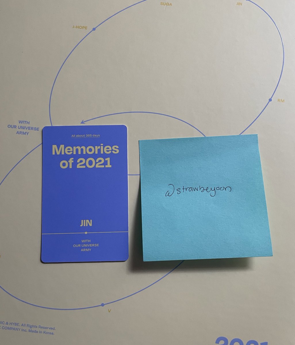 strawbeyoon's tweet photo. WTT MEMORIES 2021 DVD 

USA only
Please help RT 🥹

Have: Jin/Seokjin
Want: Suga/Yoongi (1st Priority),  RM Namjoon/Jhope (2nd Priority)

#btswtt #wtt #wttbts #btstrade #btstrades https://t.co/oWjKUJN93j