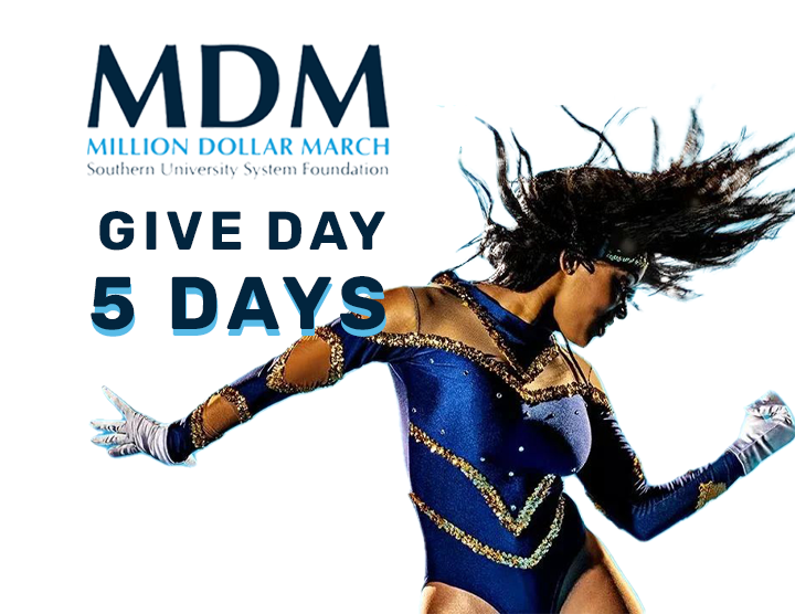 SUTrueBlue's tweet photo. We are just 5 DAYS away from our annual Give Day!!!
Mark your calendars for THIS upcoming Wednesday as the day to give back to our incredible university. 💙
#MarchWith us and give today at https://t.co/7faJnVwptI
#WeAreSouthern #HBCUPride https://t.co/Ms7tQR7PPh
