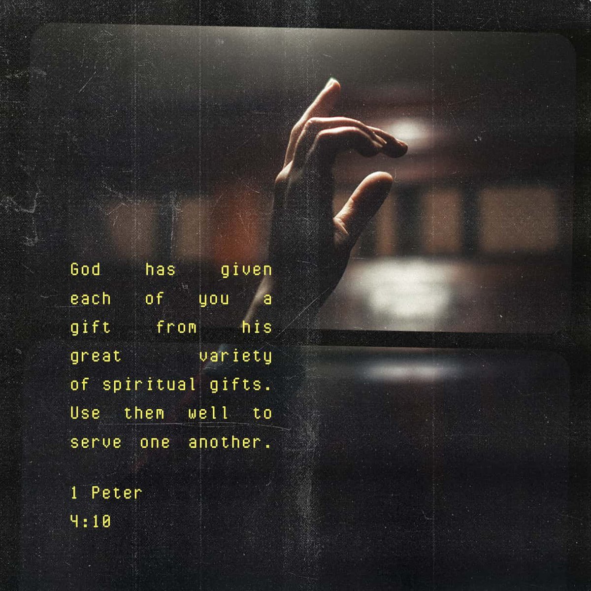 Like good stewards of the manifold grace of God, serve one another with whatever gift each of you has received.

1 Peter 4:10

#dailydevotional #recovery #12steps #sober #soberlife #sobriety #hope #healing #mercy #grace