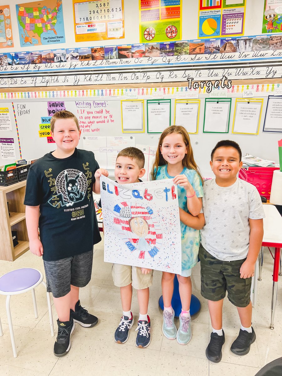 LewisvilleISD's tweet photo. Today Ethridge 3rd graders celebrated Women’s Independence Day by reading Elizabeth Leads the Way, a book about women’s suffrage movement leader Elizabeth Cady Stanton. The students then designed their own book cover based on the story. Great job students! 🎨📚 https://t.co/TJtYHxn9oa