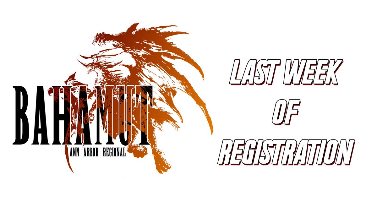 AnnArborSmash's tweet image. 🚨 LAST WEEK FOR REGISTRATION FOR BAHAMUT 🚨

Bahamut is happening on September 3rd NEXT Saturday. We will close standard registration on noon of NEXT Friday and emergency registration available until 5pm.

See this thread for why YOU should reg NOW at

smash.gg/bahamut