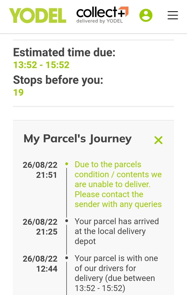 james_mccowan's tweet photo. @YodelOnline this parcel was out for delivery for 9 hours. Finally received an update that it's not coming and back at the depot. I think we'd figured that one out by now!
When will this parcel arrive? PS it's fresh (probably not by now) dog food
#InternationalDogDay https://t.co/sWhOyHe6Fw