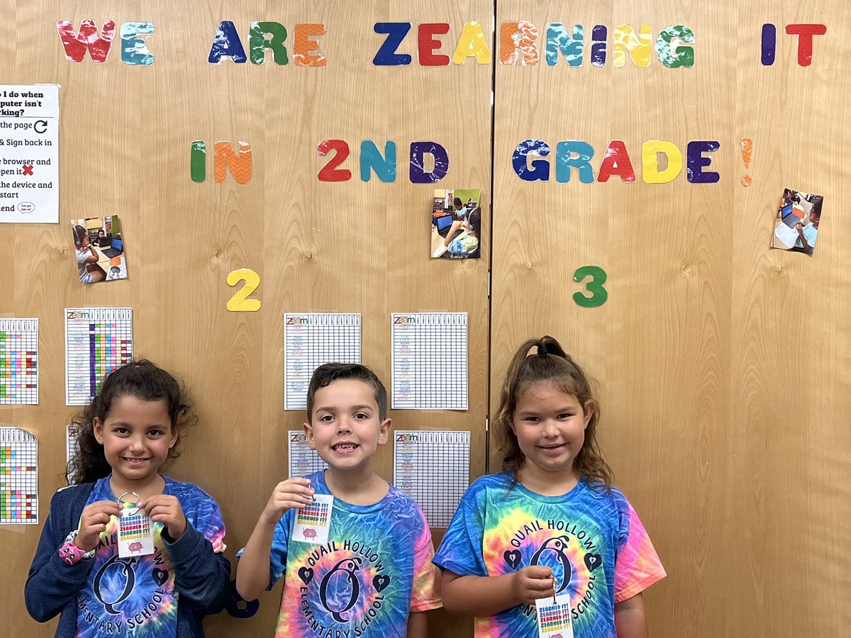 TamiDurden's tweet photo. These Zearners earned their first Zearn brag tag for completing all of Mission 1!  #QHESgoingplaces #goquails #mathisfun #zearningitin2ndgrade #QHES @zearned @pascoschools @KaraSmucker @QHESPasco https://t.co/g3vYap4PsH