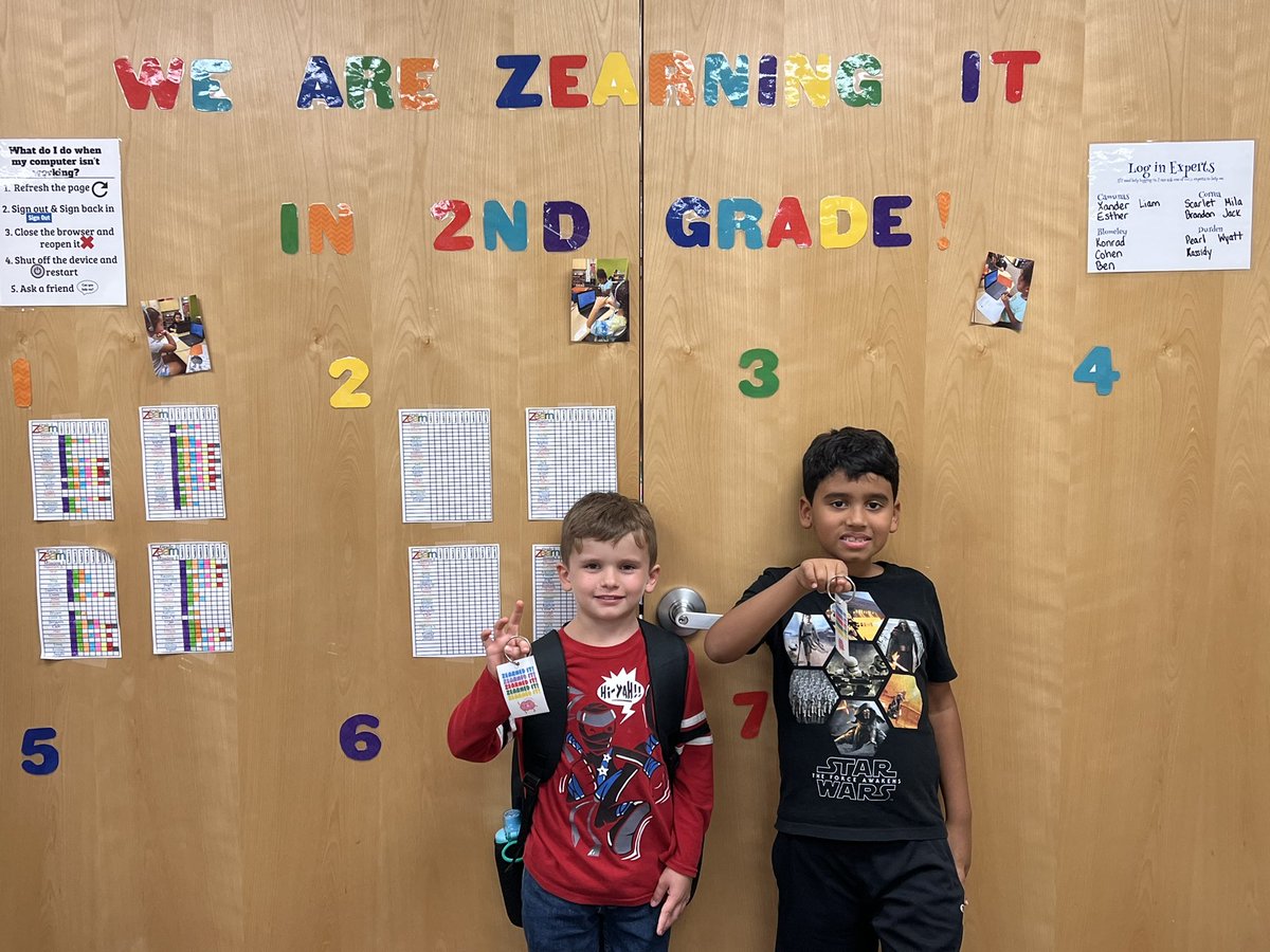 TamiDurden's tweet photo. These Zearners earned their first Zearn brag tag for completing all of Mission 1!  #QHESgoingplaces #goquails #mathisfun #zearningitin2ndgrade #QHES @zearned @pascoschools @KaraSmucker @QHESPasco https://t.co/g3vYap4PsH
