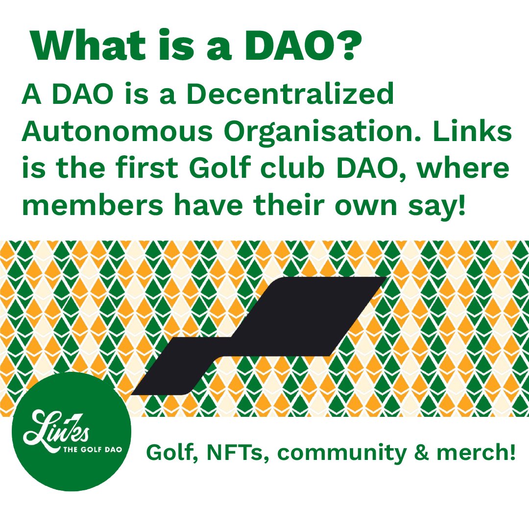 DAO Explained, <a href="/LinksDAO/">Links Golf Club</a> is a Golf DAO bringing the golf community from all around the world together! #golfdao #web3 #golf #business #networking