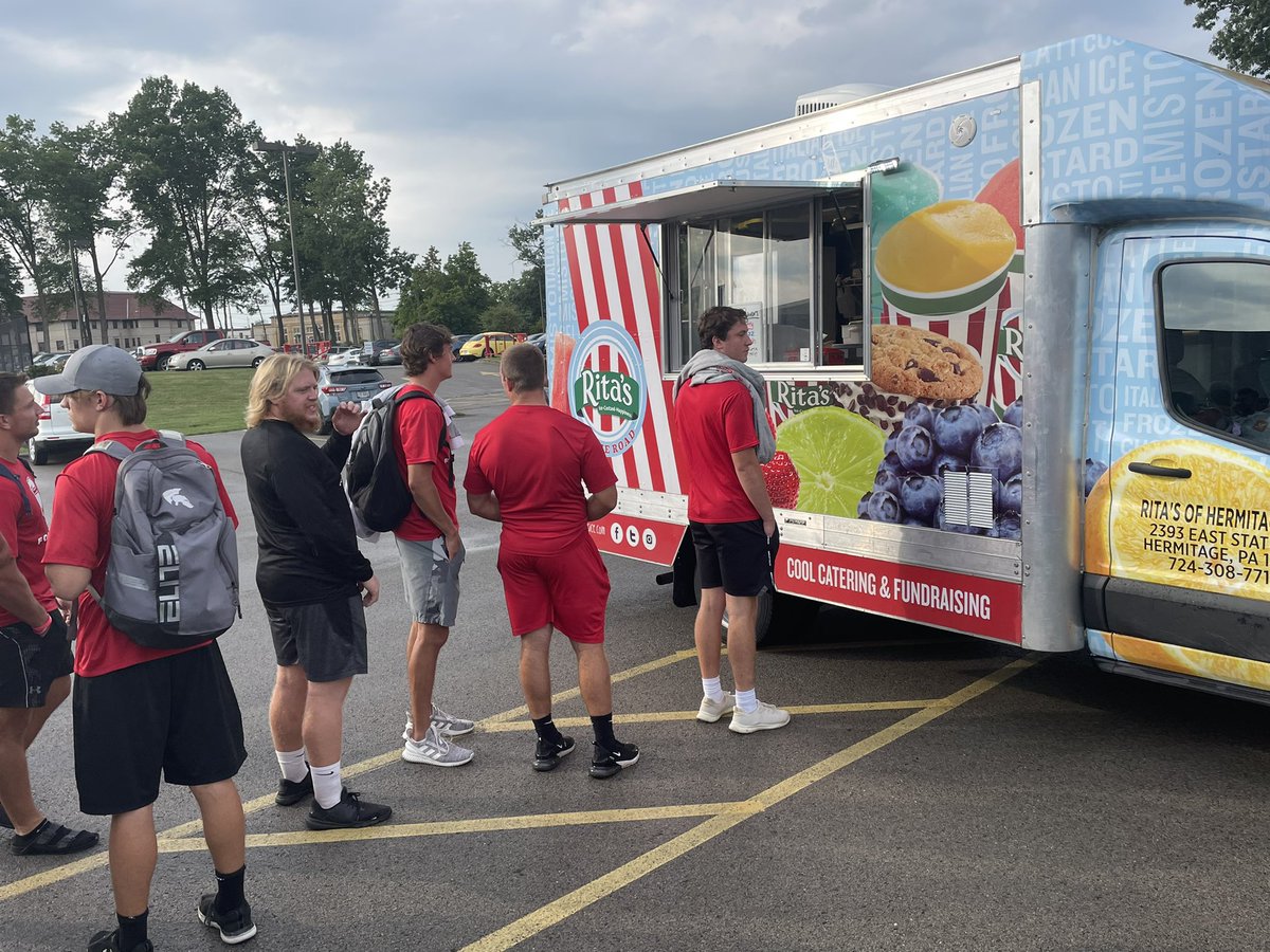 What a great way to end camp! So thankful for <a href="/RitasItalianIce/">Rita's Italian Ice</a> for making a stop for our guys. This is the fuel we need for our scrimmage tomorrow!