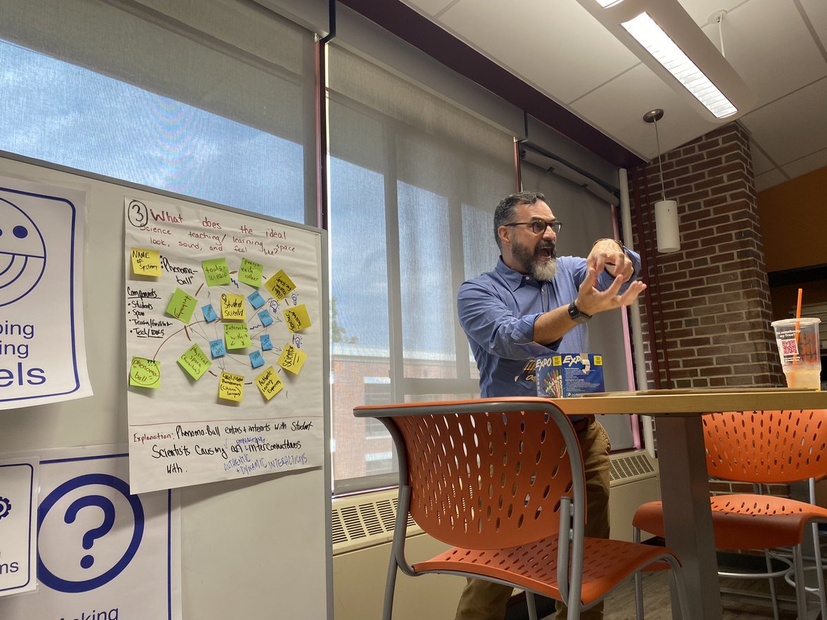 DrAPease's tweet image. There is just something so inspiring about listening to a passionate educator talk about what they love - Here’s @djacob1967 discussing how to coach into student developed models in today’s @AmbScienceTeach book club! #WeAreChappaqua #ChapPDTeam @Sci21 @PNWCurriculum