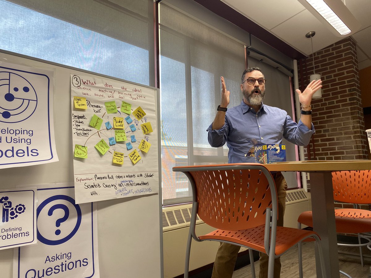 DrAPease's tweet image. There is just something so inspiring about listening to a passionate educator talk about what they love - Here’s @djacob1967 discussing how to coach into student developed models in today’s @AmbScienceTeach book club! #WeAreChappaqua #ChapPDTeam @Sci21 @PNWCurriculum