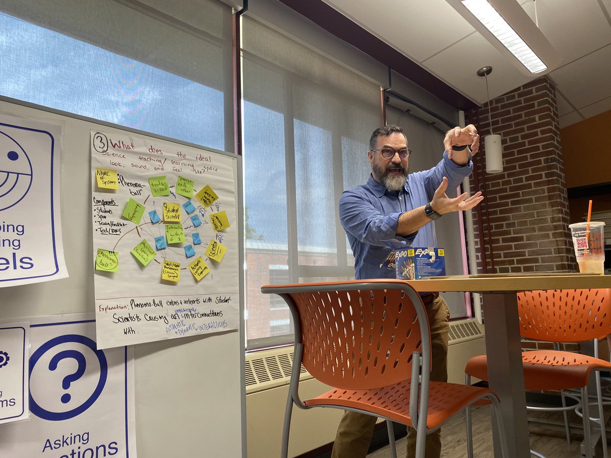 DrAPease's tweet image. There is just something so inspiring about listening to a passionate educator talk about what they love - Here’s @djacob1967 discussing how to coach into student developed models in today’s @AmbScienceTeach book club! #WeAreChappaqua #ChapPDTeam @Sci21 @PNWCurriculum