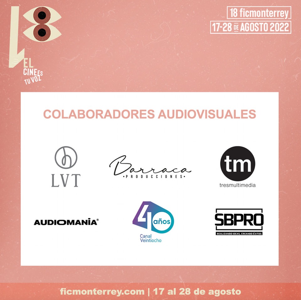 ficmonterrey's tweet photo. Agradecemos a cada uno de nuestros colaboradores audiovisuales por el apoyo a impulsar el cine.

@GrupoLVT, @barraca_mx, @tresmultimedia, @audio_mania, @sbpro_mx, @canal28nl https://t.co/A1nNZzEd5S