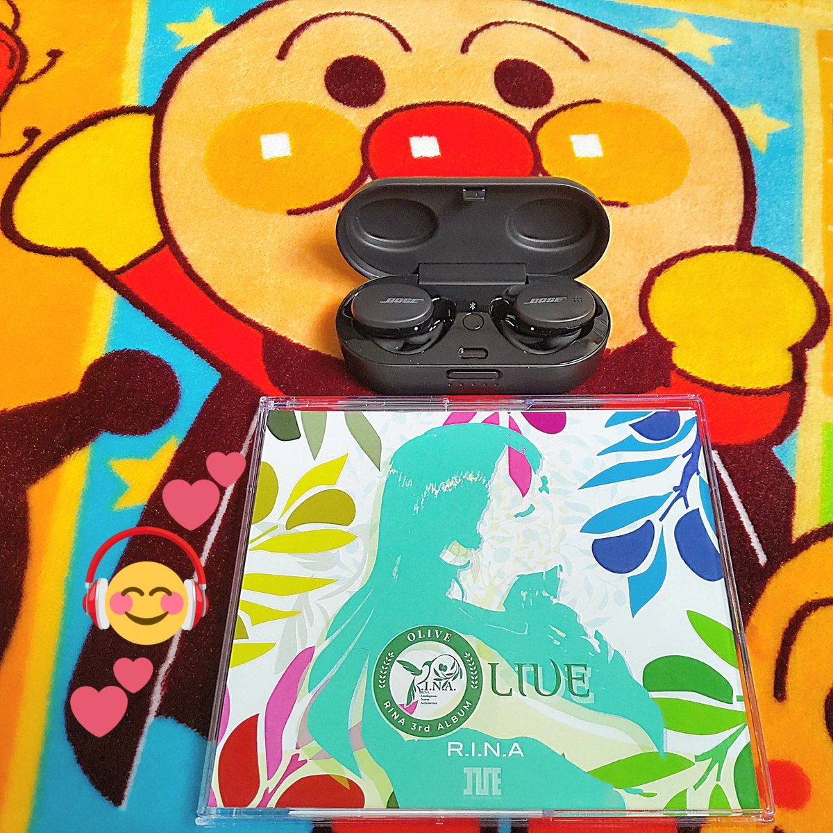 Atsuage_Gammo's tweet photo. #RINA さんの3rdアルバム #Olive 届きました!早速、聴きます☆ 新たに購入した #BOSE のイヤホン…最初に聴く曲は #ERROR_CODE ♪
https://t.co/x7hAnMYjGo
#RINA_Olive
#IVEsound #IVE #Ive_Sound #NAMIしよう
#高瀬一矢 #CGmix #NAMI
#中沢伴行 #MAKO #元長柾木
#BoseSportEarbuds #かながわPay https://t.co/hjcA2Eqr1B
