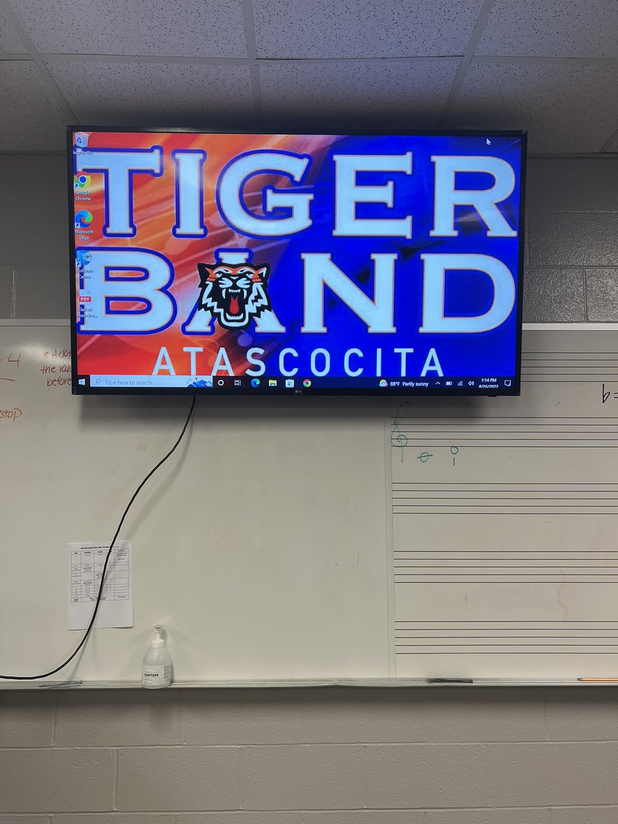 Thank you <a href="/HumbleISD_Arts/">Humble ISD Fine Arts</a>  for donating your spare tv to the AMS Band!
