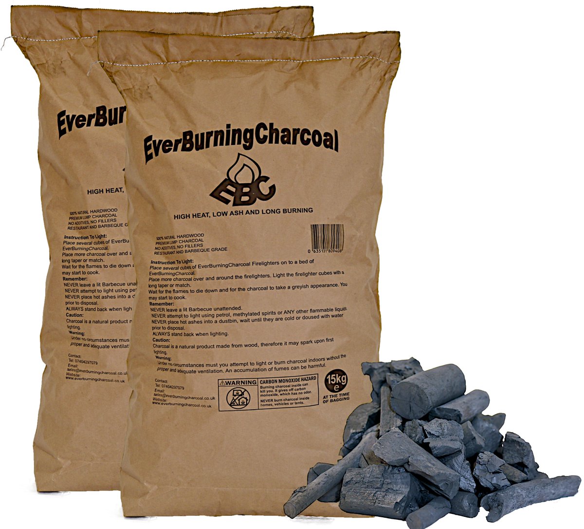 Just In! Our 15kg Premium Restaurant Grade Charcoal. Visit our website to order yours today. everburningcharcoal.co.uk