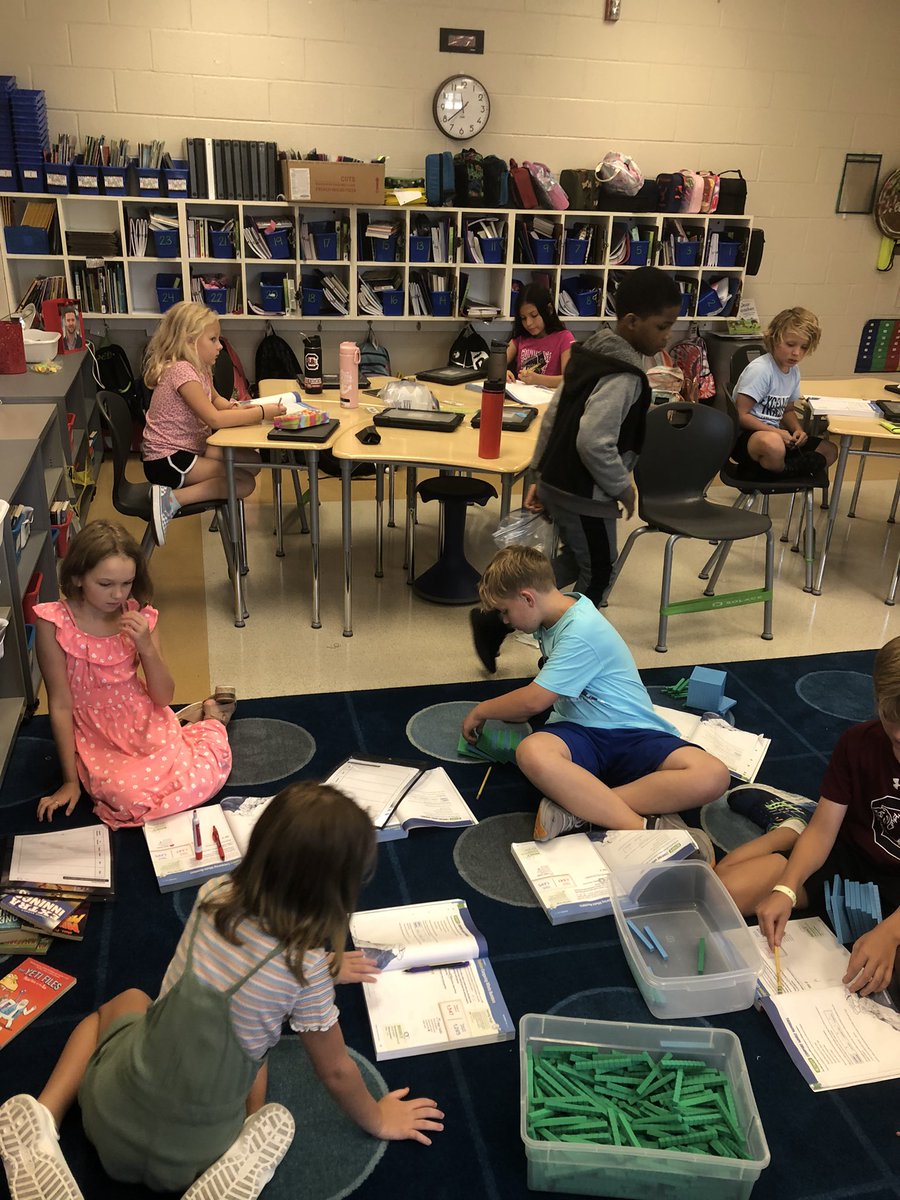 MrsGregory_LME's tweet photo. Math workshop can sometimes look like organized chaos…and I’m loving every second of it. #mathtoolkit #tryit https://t.co/s9tkATb4sn