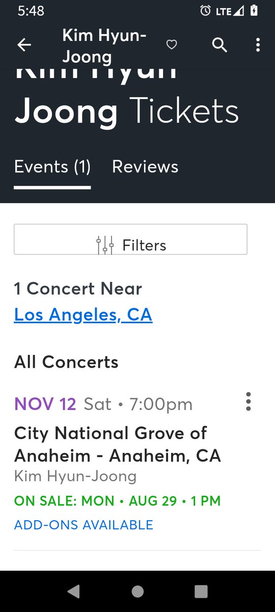 Looks like the date of the concert has been changed, same with Ticketmaster opening up to sell tickets. Yet still waiting for the official announcement.