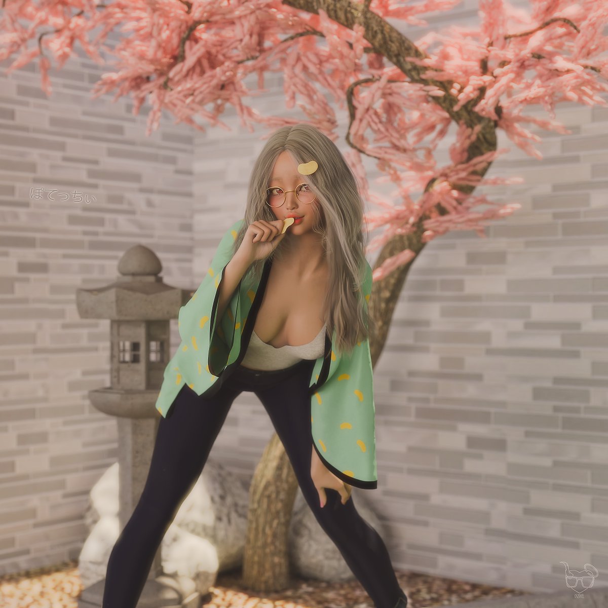 Kazrael_HD's tweet photo. ~ I was called Goshujin-sama today ~ 

Go follow @potecchie and watch her on twitch https://t.co/LdUAznNclS