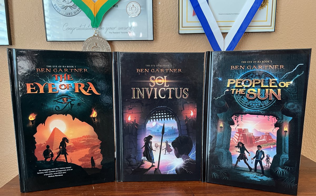 BGartnerWriting's tweet image. 📢 BOOK GIVEAWAY 📚 🎉

To all you hardworking #teachers and #librarians starting #school, enter to win a FREE set of all 3 books in my #MGLit series, The Eye of Ra!

👉F/RT to enter
➕Extra entry: comment w/ a gif about the beginning of the school year
🏁Ends Wed 8/31 @ 7pm MT