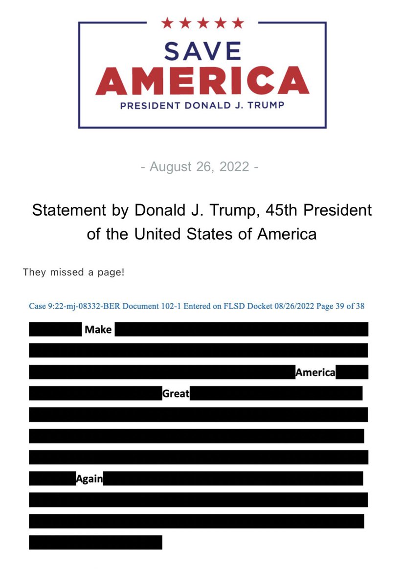 Statement by Donald J. Trump, 45th President of the United States of America