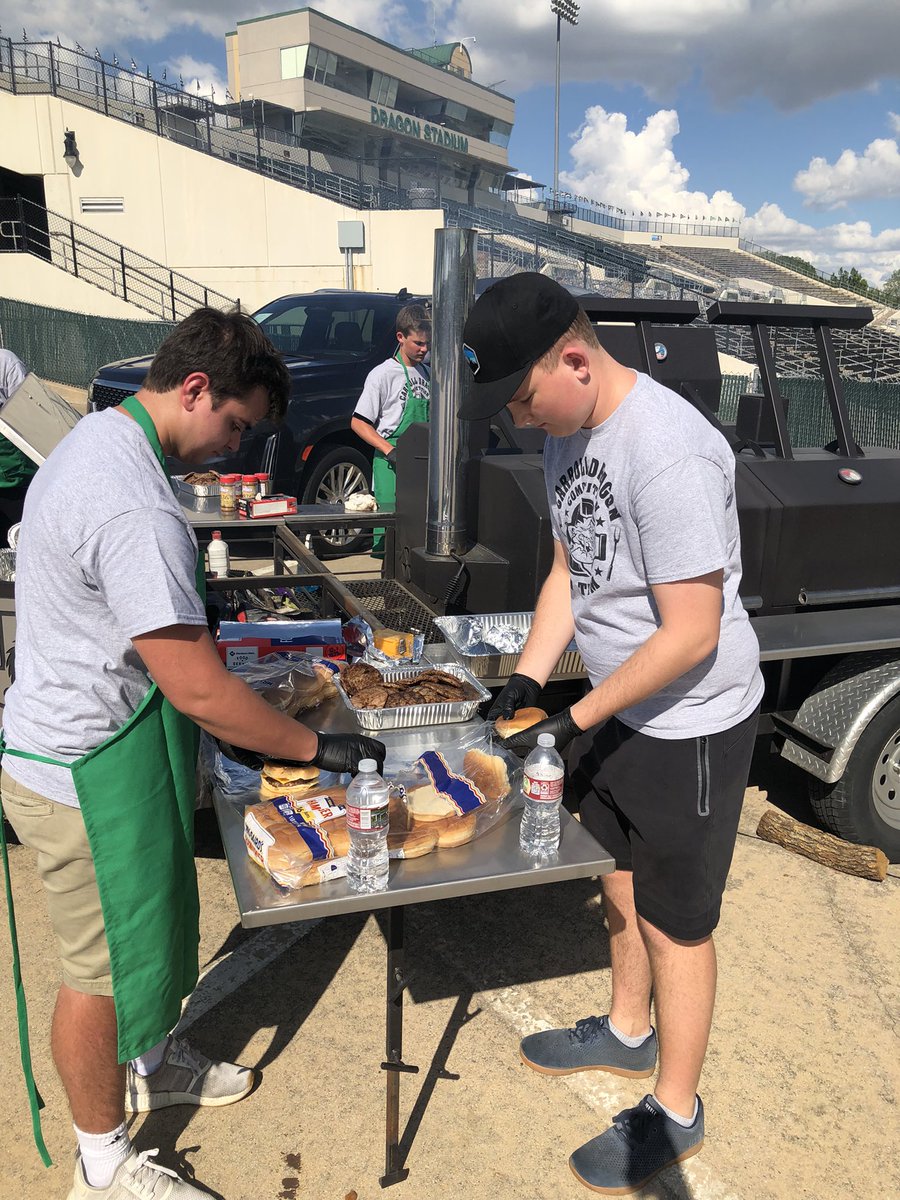 BBQDragons's tweet photo. Are you coming out to the Dragon game? Swing by the tailgate zone behind the scoreboard before game time to check out Dragon BBQ team and the new Dragon Touchdown Club hosting El Paso East! https://t.co/zYjB0QIKHm
